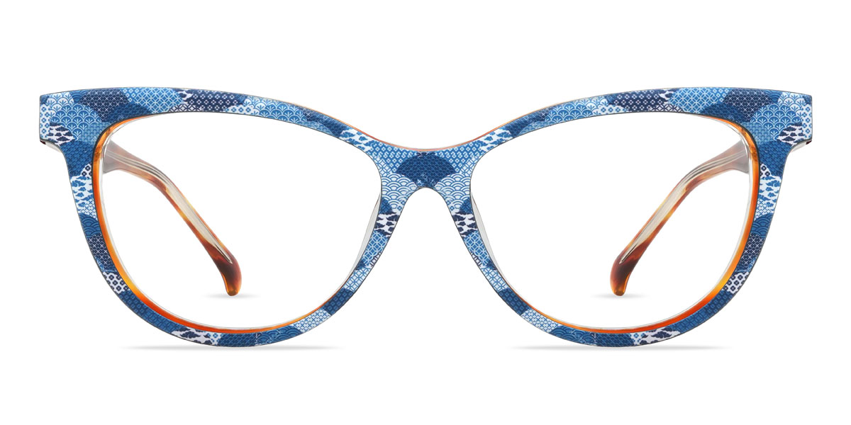 Marron Écaille de tortue Novalee Lunettes - Cat Eye Clip-On Sunglasses