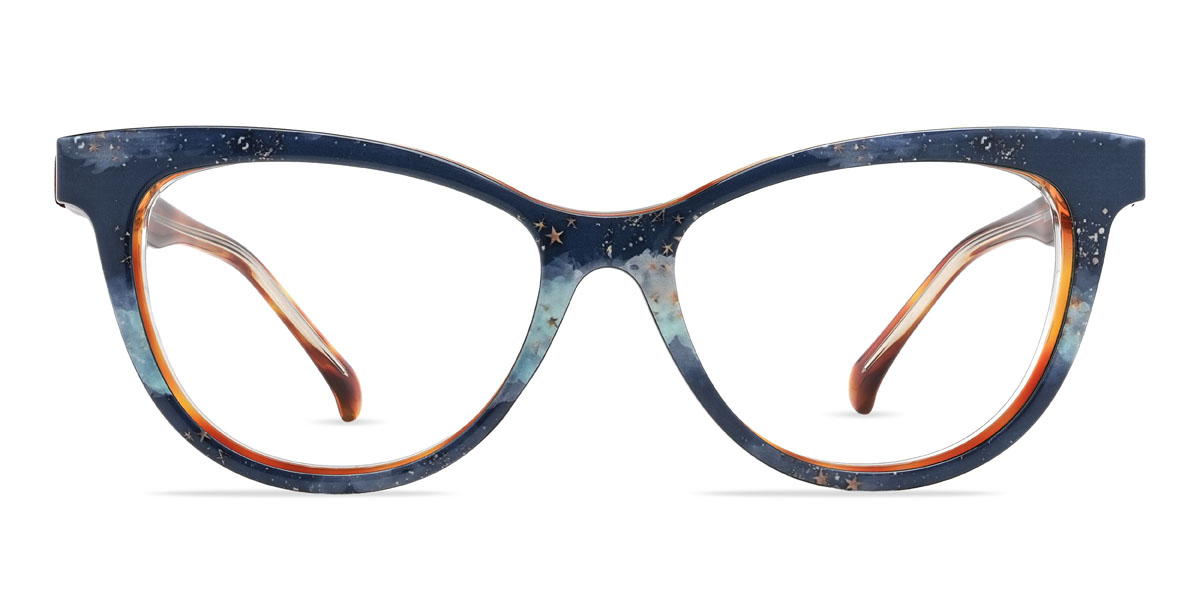 Marron Écaille de tortue Novalee Lunettes - Cat Eye Clip-On Sunglasses