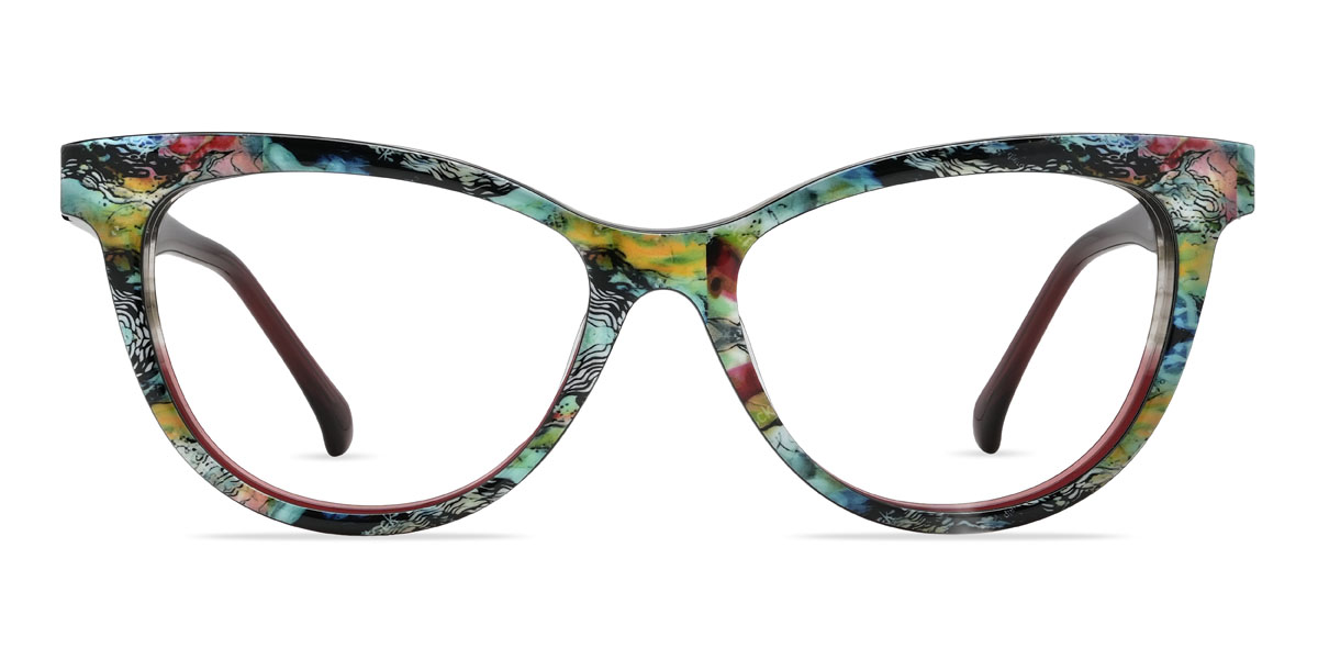 Vin gris Novalee Lunettes - Cat Eye Clip-On Sunglasses