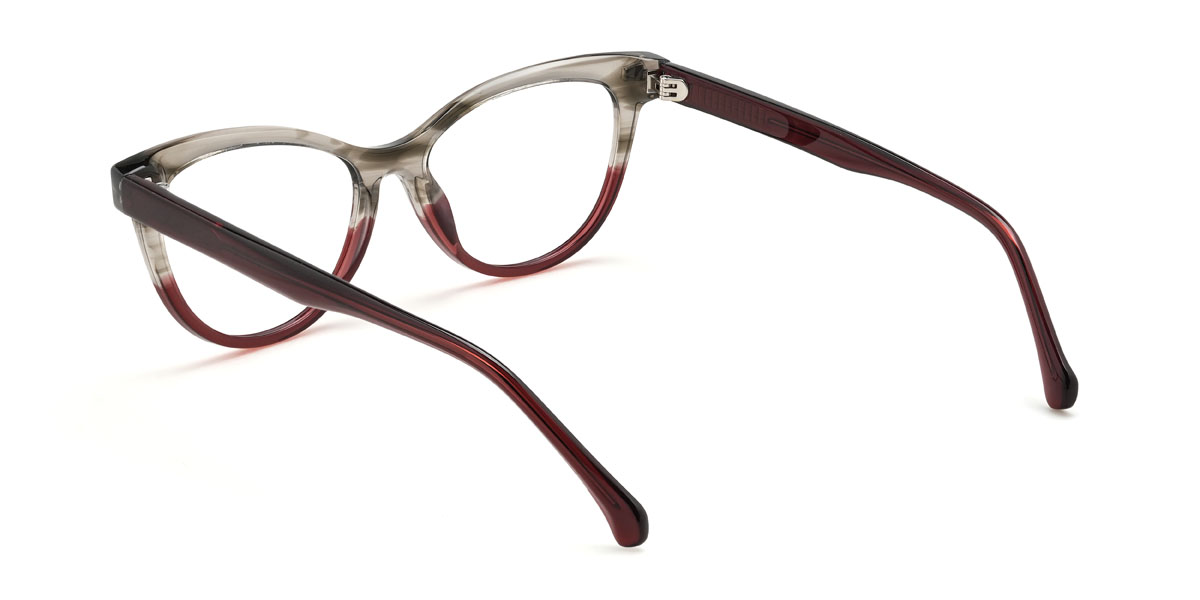 Vin gris Novalee Lunettes - Cat Eye Clip-On Sunglasses