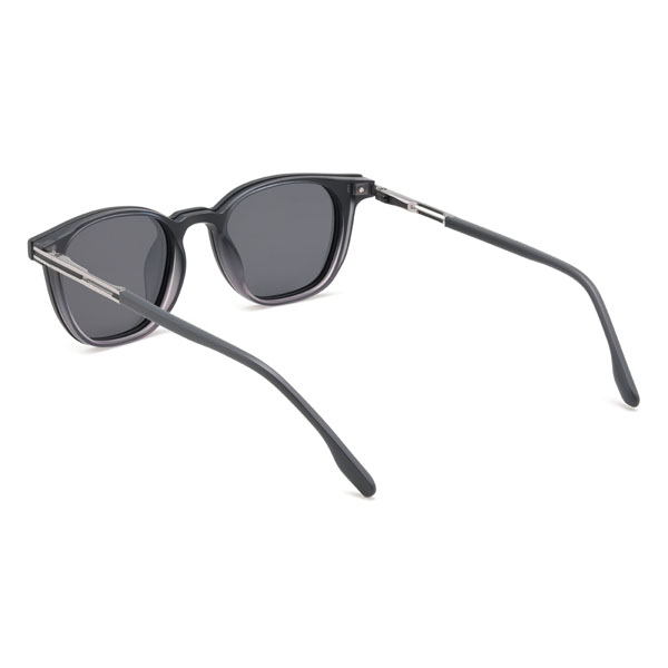 Noir Violet Brycen Lunettes - Rectangle Clip-On Sunglasses