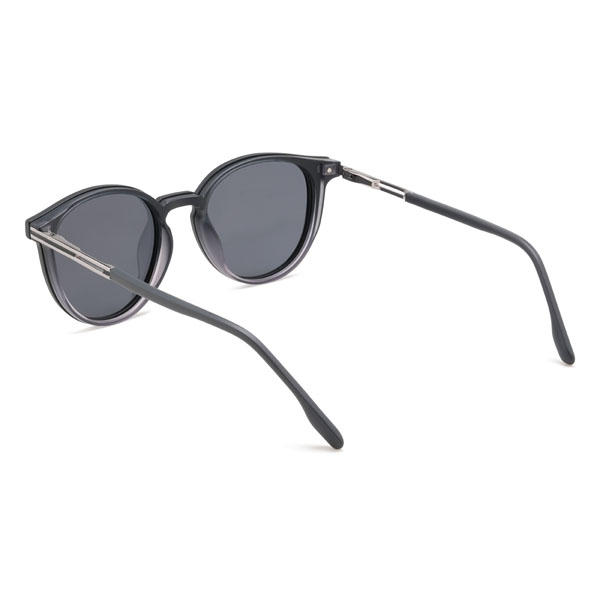 Noir Violet Abram Lunettes - Oval Clip-On Sunglasses