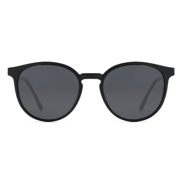 Noir Violet Abram Lunettes - Oval Clip-On Sunglasses