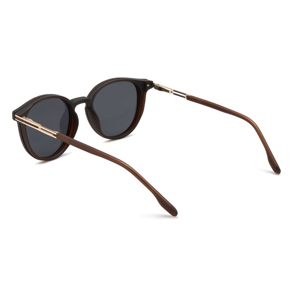 Marron Abram Lunettes - Oval Clip-On Sunglasses
