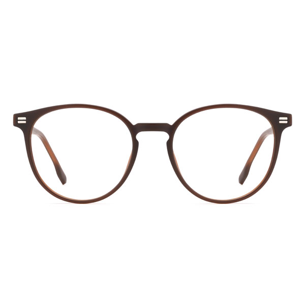 Marron Abram Lunettes - Oval Clip-On Sunglasses