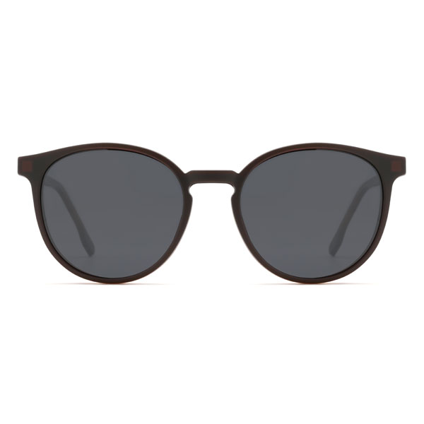 Marron Abram Lunettes - Oval Clip-On Sunglasses