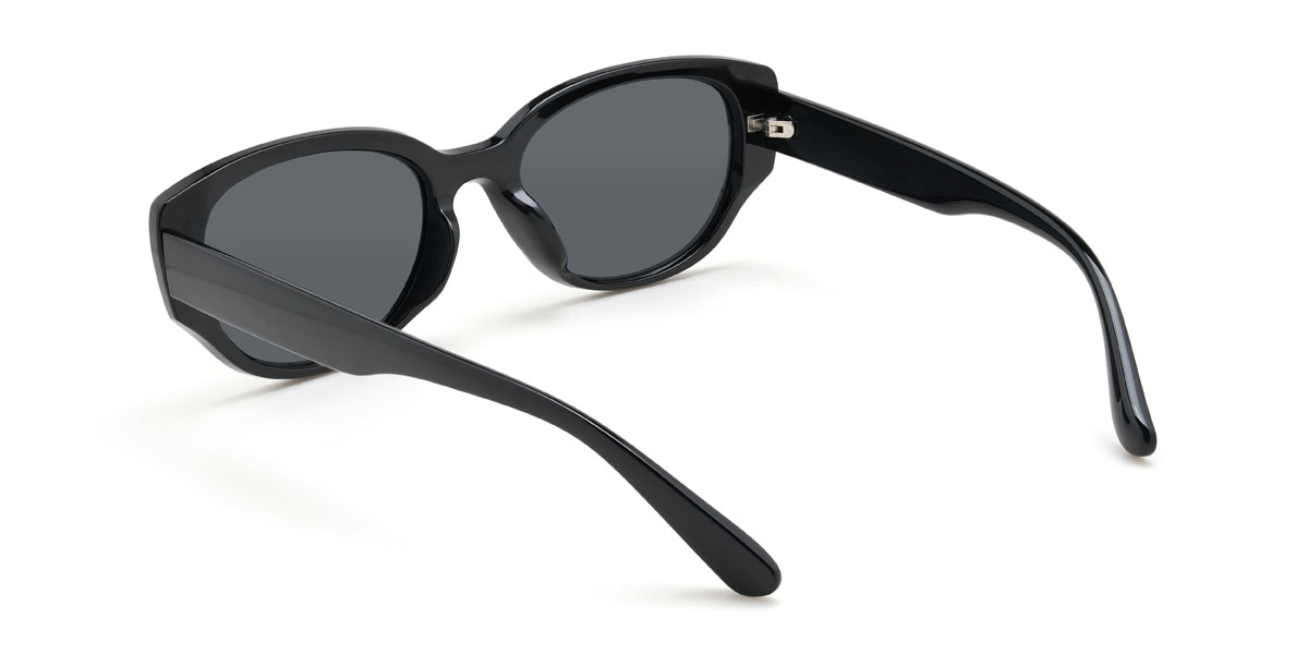 Noir Gris Charis Lunettes - Cat Eye Sunglasses