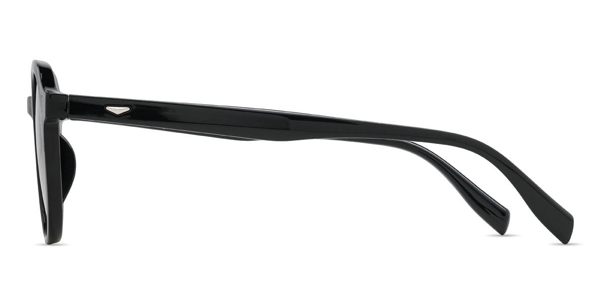 Noir Gris Reyansh Lunettes - Oval Sunglasses