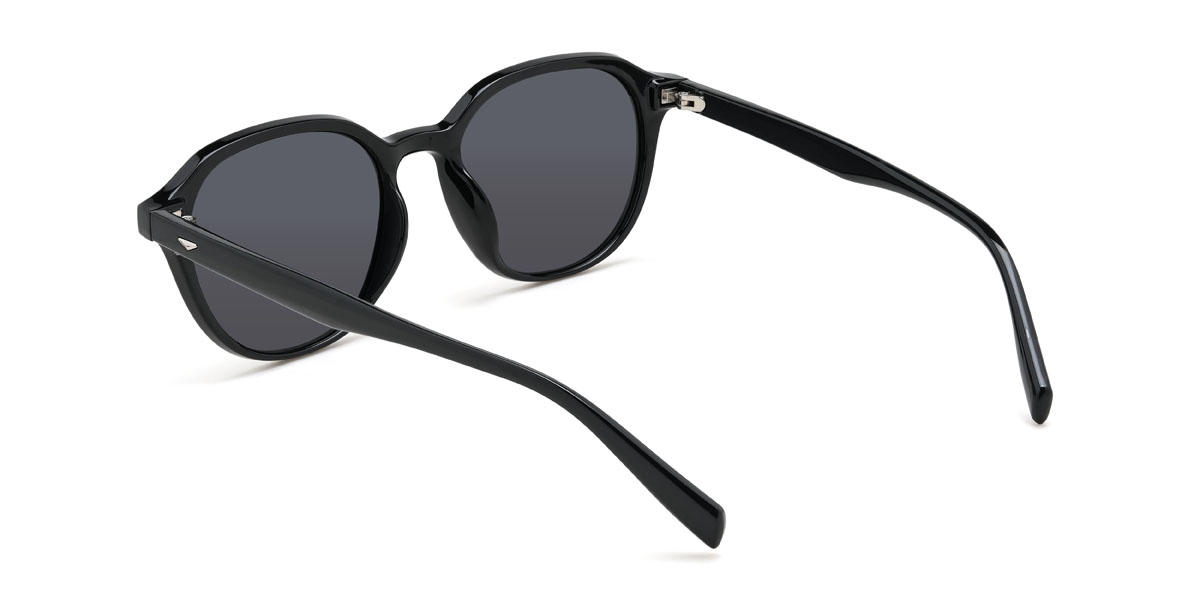 Noir Gris Reyansh Lunettes - Oval Sunglasses