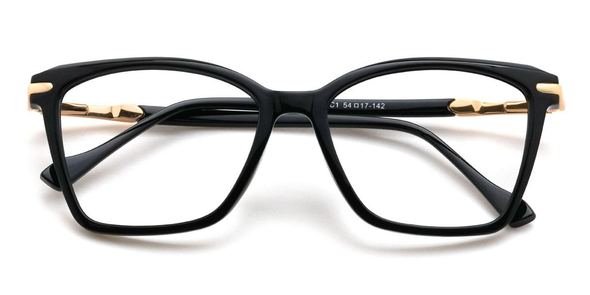 Noir Liyana Lunettes - Rectangle Glasses