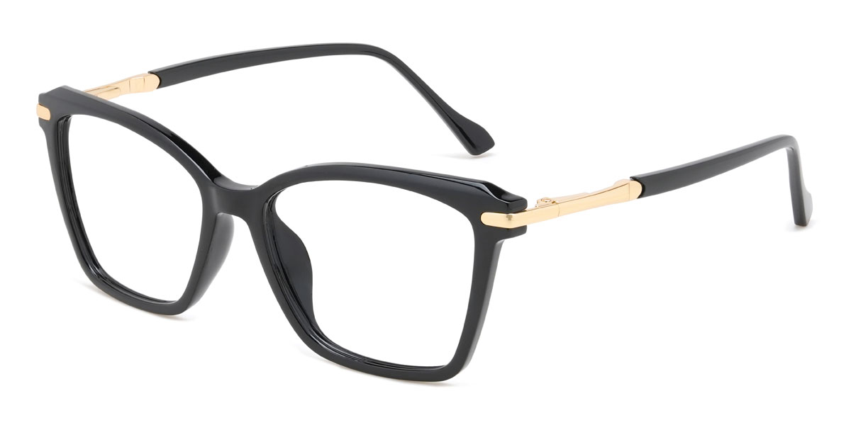 Noir Liyana Lunettes - Rectangle Glasses