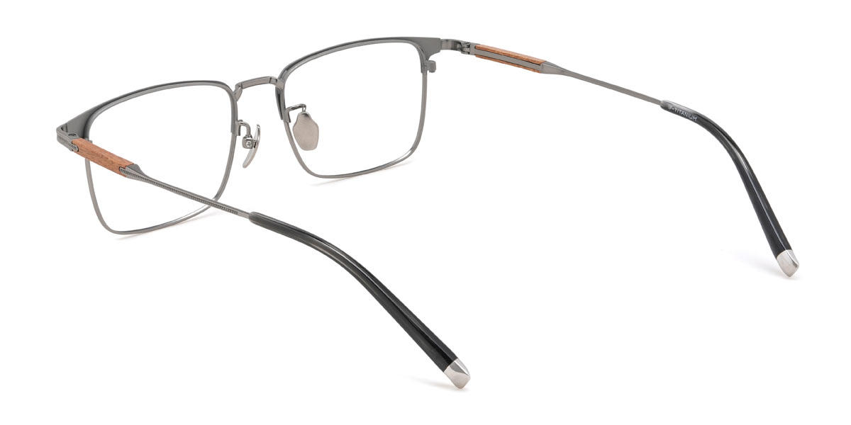 Gris argenté Journee Lunettes - Rectangle Glasses