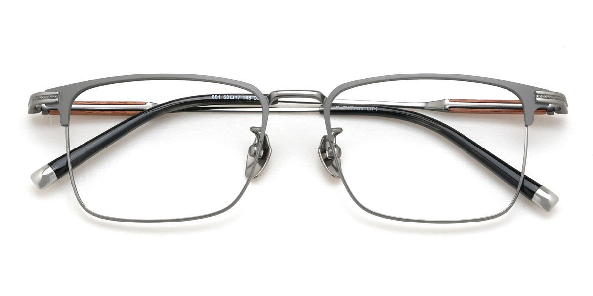 Gris argenté Journee Lunettes - Rectangle Glasses