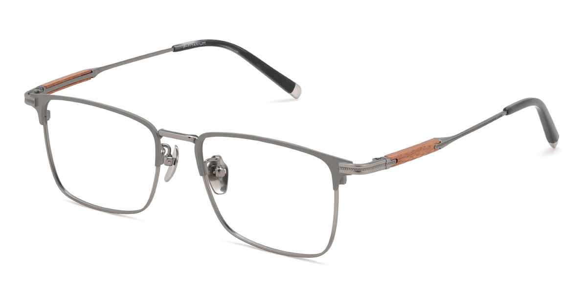 Gris argenté Journee Lunettes - Rectangle Glasses