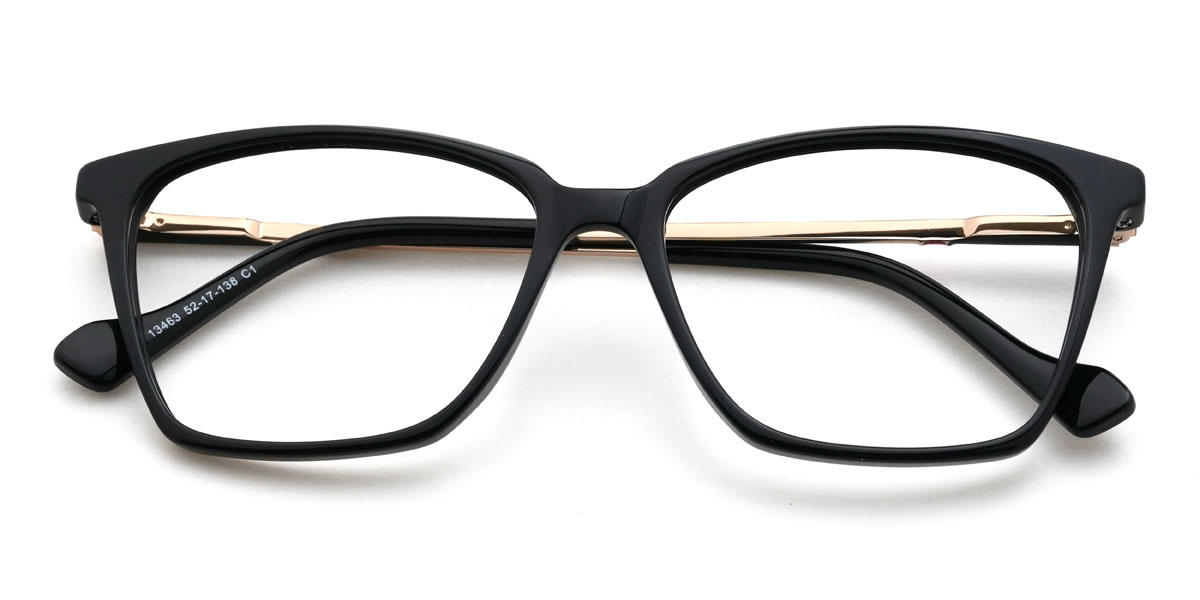 Noir Everest Lunettes - Rectangle Glasses