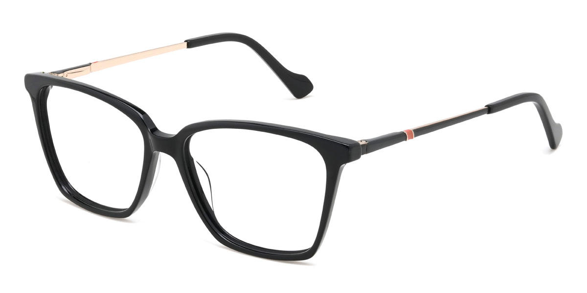 Noir Everest Lunettes - Rectangle Glasses