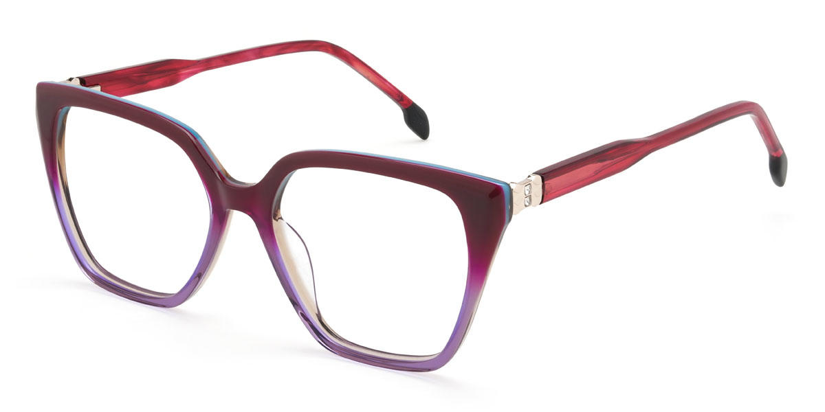 Piros lila Briella Szemüveg - Square Glasses