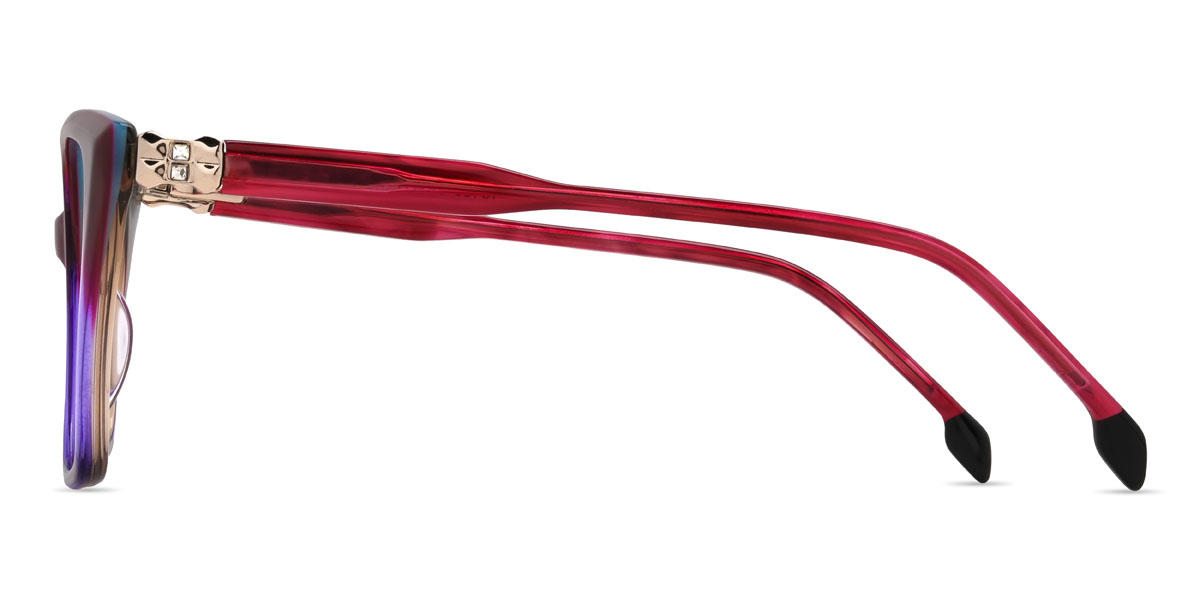 Piros lila Briella Szemüveg - Square Glasses