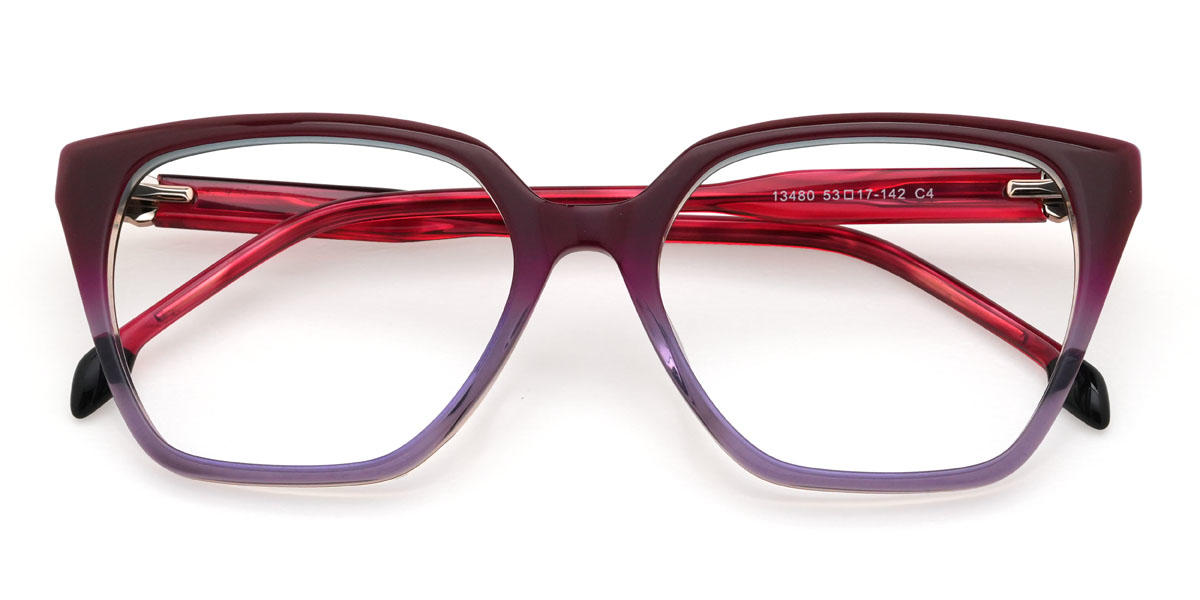 Piros lila Briella Szemüveg - Square Glasses