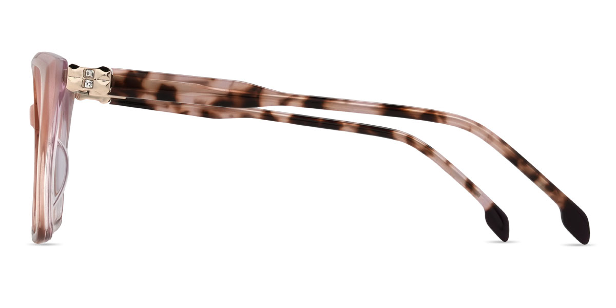 Dégradé rose Briella Lunettes - Square Glasses