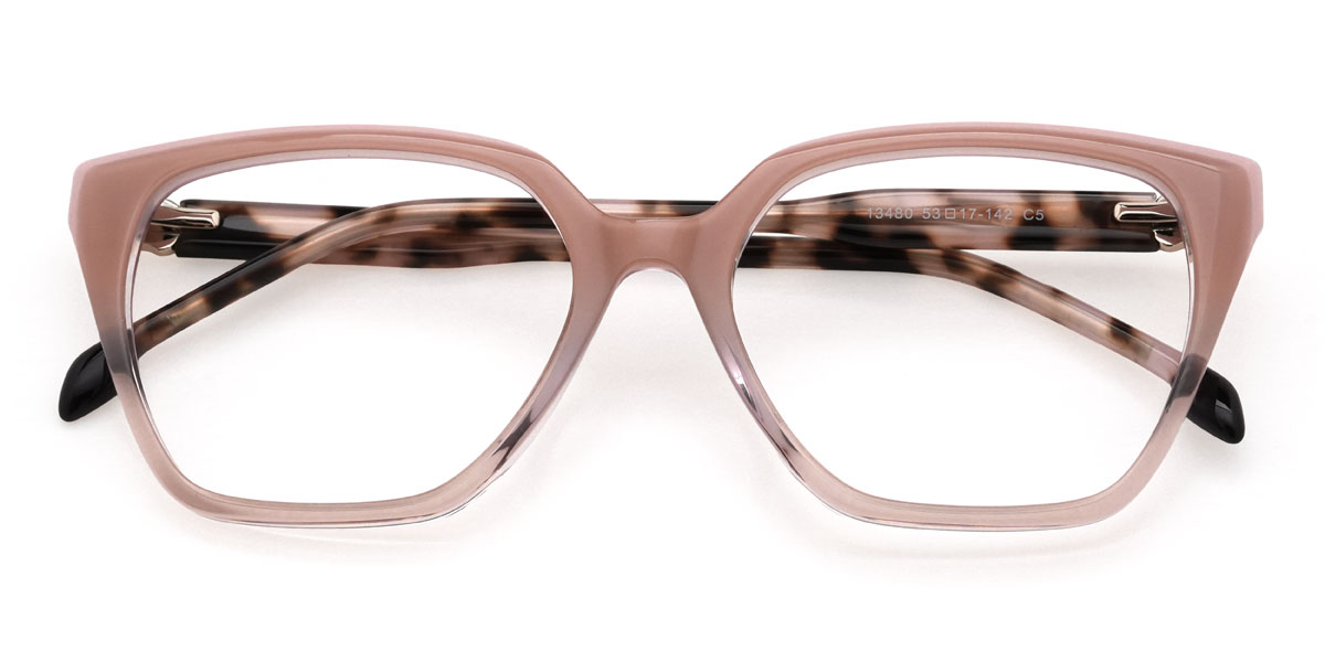 Dégradé rose Briella Lunettes - Square Glasses