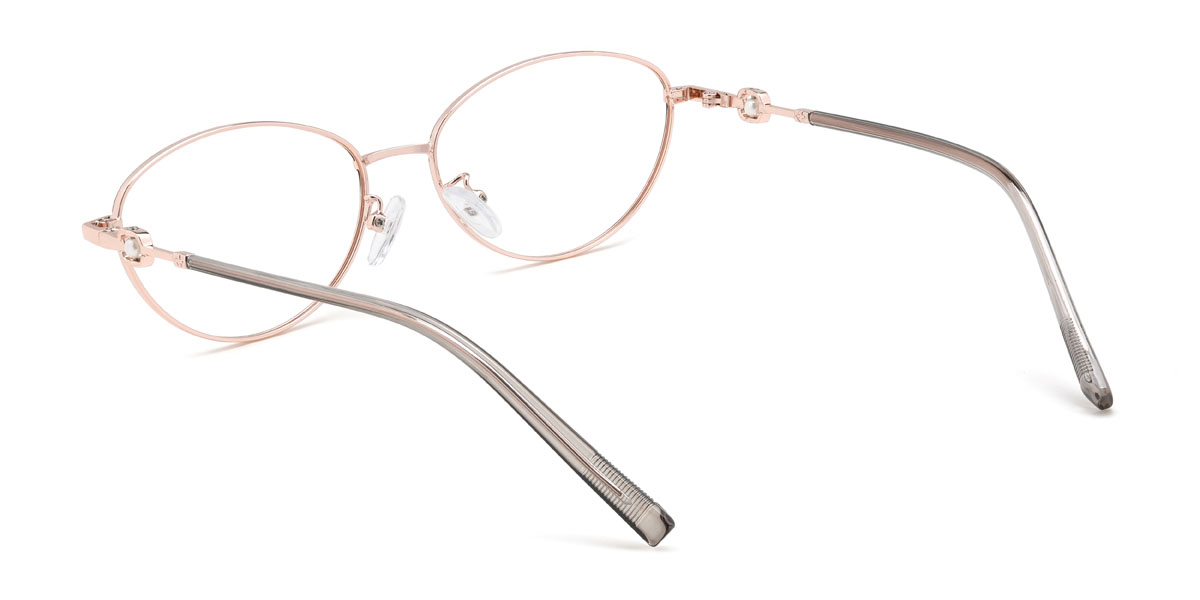 Rózsa arany fekete Selim Szemüveg - Oval Glasses