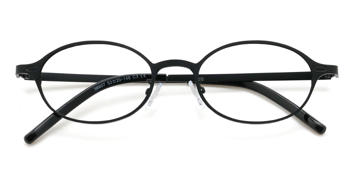Fekete Aarna Szemüveg - Oval Glasses