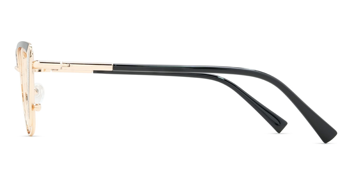 Or Noir Cataleya Lunettes - Cat Eye Glasses