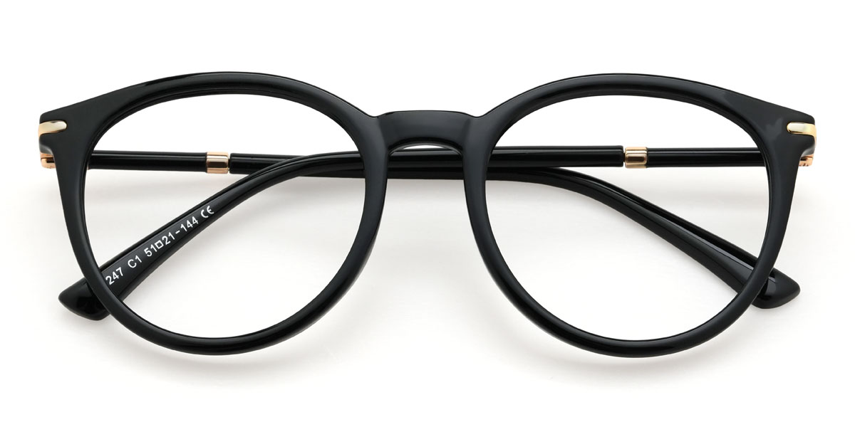 Noir Paislee Lunettes - Oval Glasses