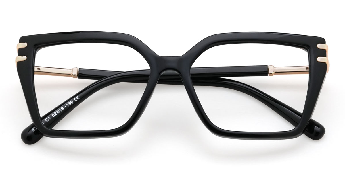 Noir Charlene Lunettes - Rectangle Glasses
