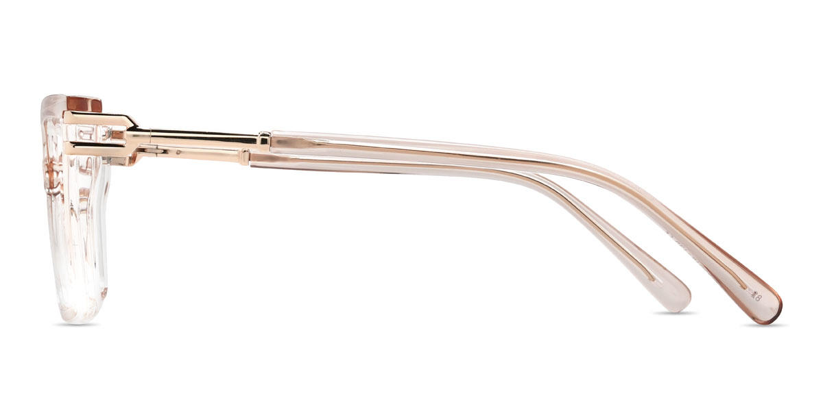 Orange Clair Charlene Lunettes - Rectangle Glasses