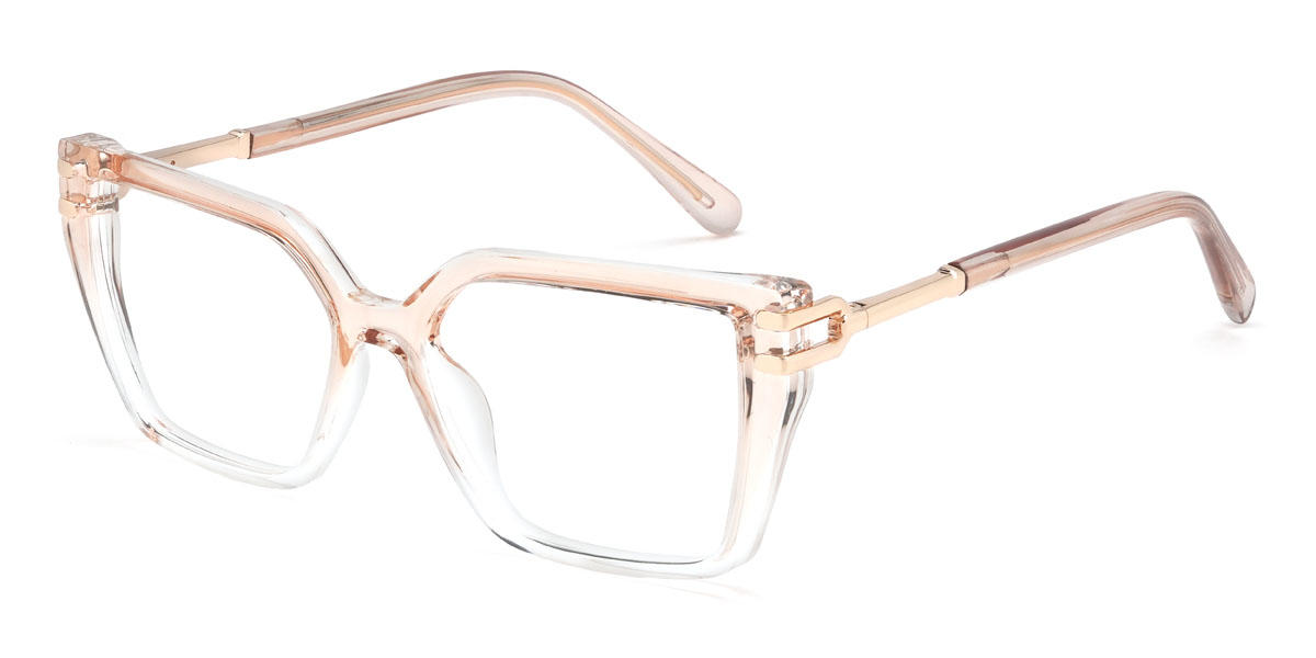 Orange Clair Charlene Lunettes - Rectangle Glasses