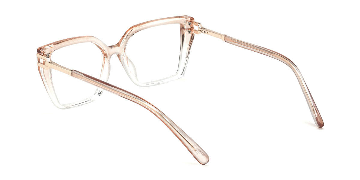 Orange Clair Charlene Lunettes - Rectangle Glasses