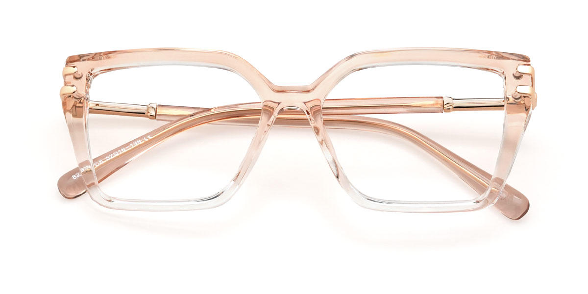 Orange Clair Charlene Lunettes - Rectangle Glasses
