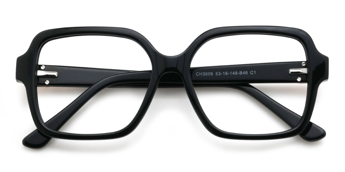 Noir Mercy Lunettes - Square Glasses
