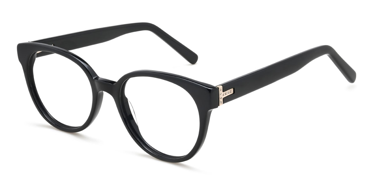 Noir Della Lunettes - Oval Glasses