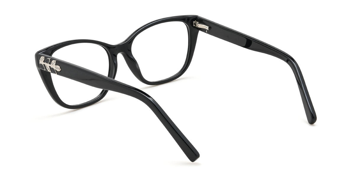 Black Marianna Glasses - Cat Eye Glasses