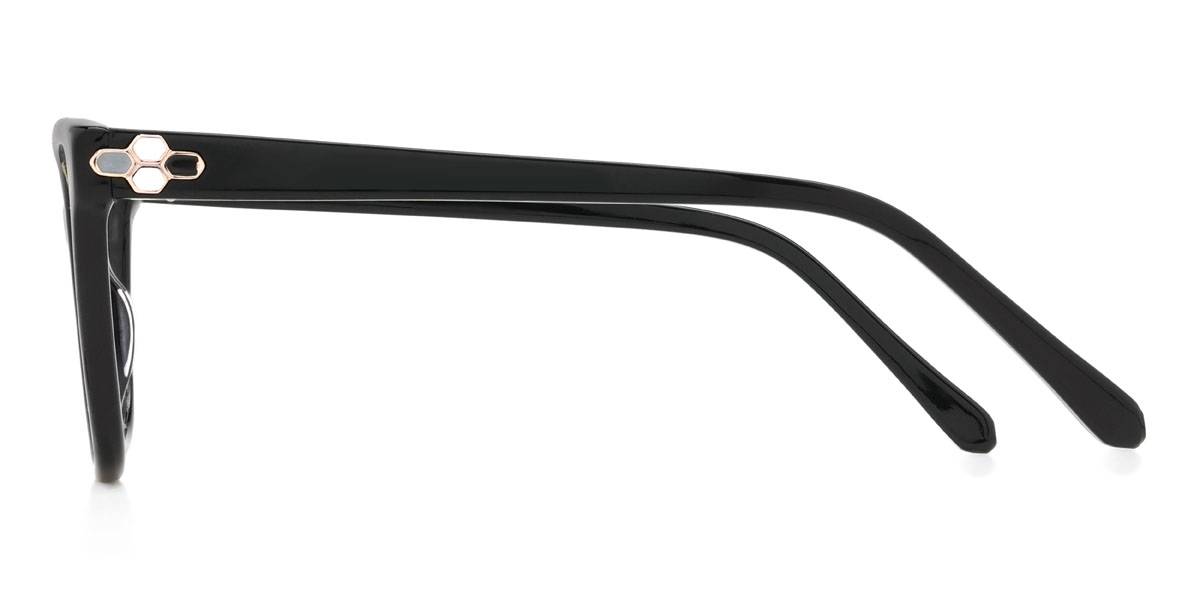 Black Karim Glasses - Rectangle Glasses