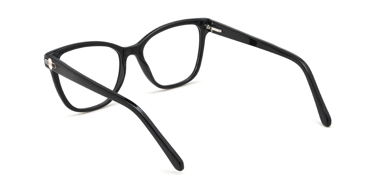 Black Karim Glasses - Rectangle Glasses