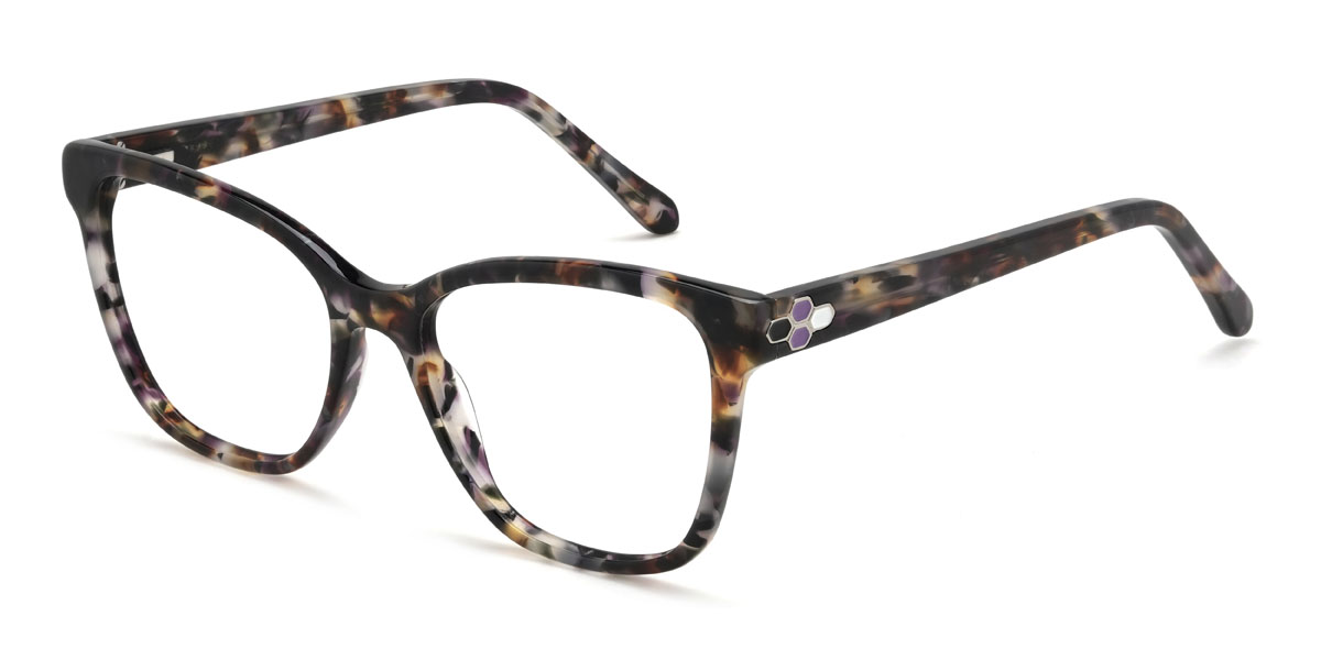 Color Marble Karim Glasses - Rectangle Glasses