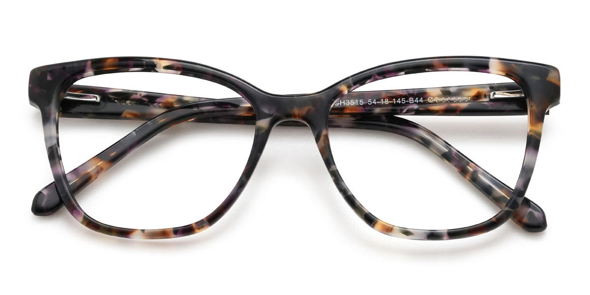 Color Marble Karim Glasses - Rectangle Glasses