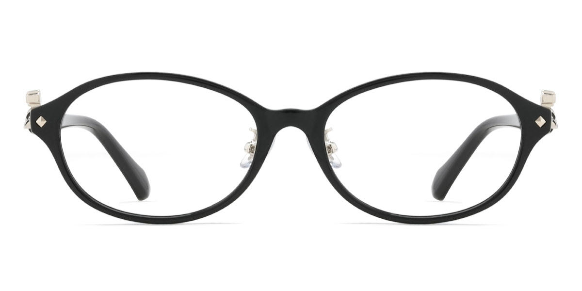 Black Idris Glasses - Oval Glasses