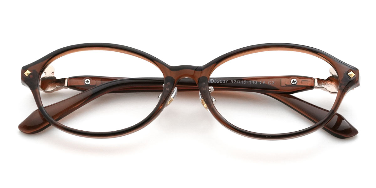 Brown Idris Glasses - Oval Glasses