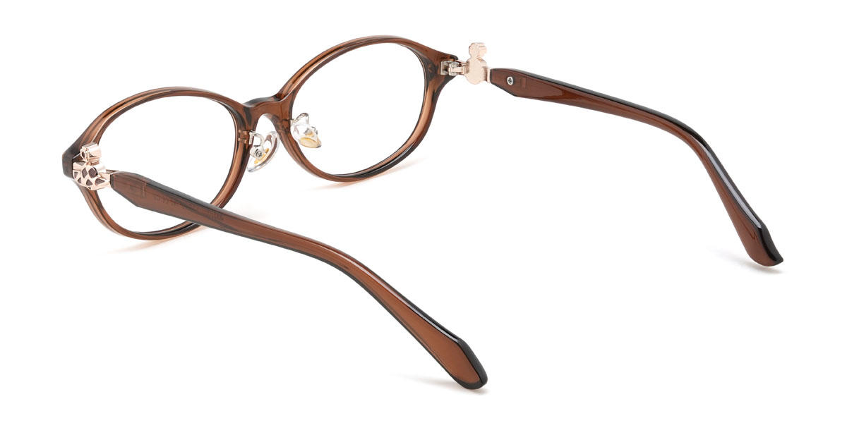 Brown Idris Glasses - Oval Glasses
