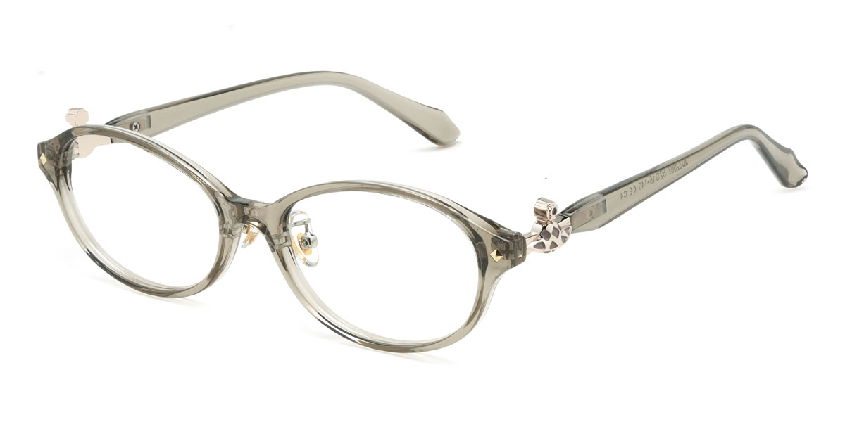 Grey Idris Glasses - Oval Glasses