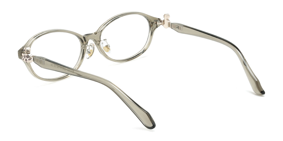 Grey Idris Glasses - Oval Glasses