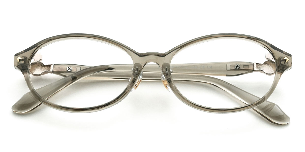 Grey Idris Glasses - Oval Glasses