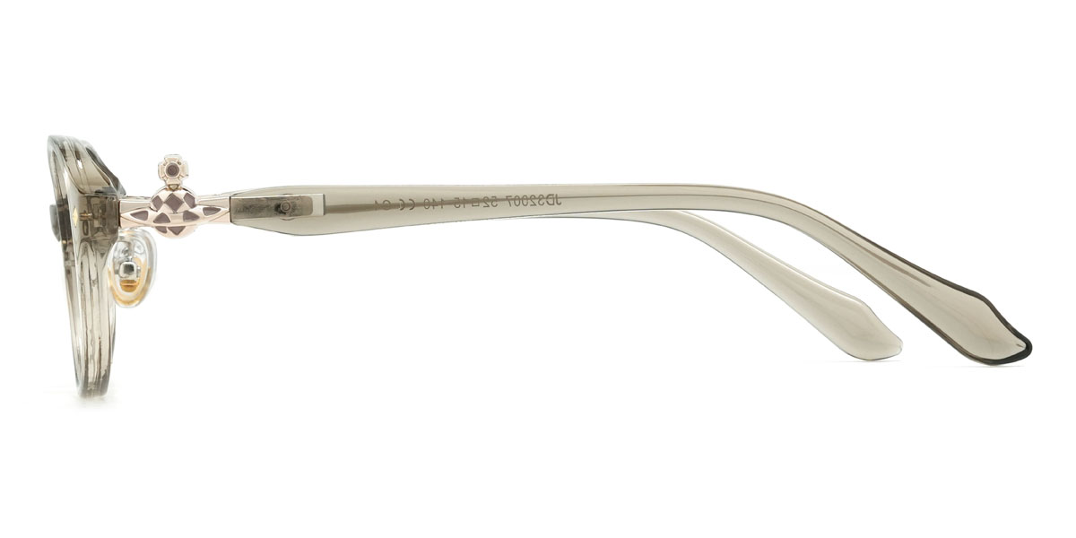 Grey Idris Glasses - Oval Glasses