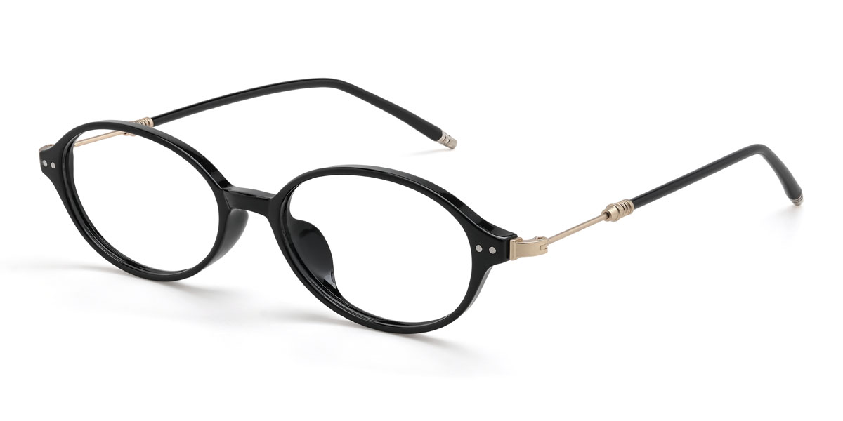 Black Davis Glasses - Oval Glasses