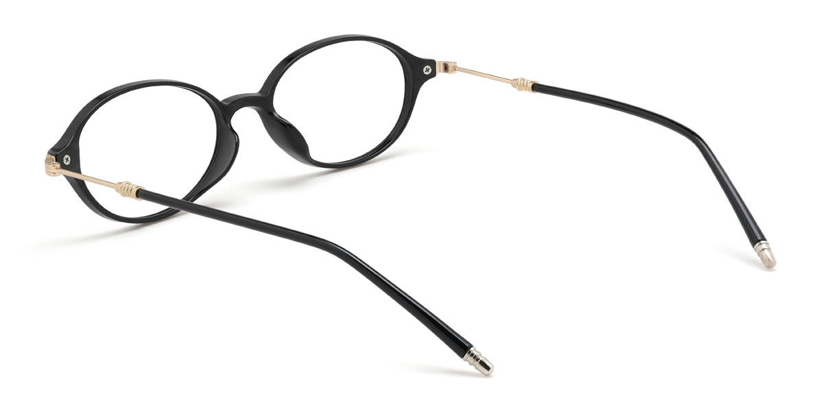 Black Davis Glasses - Oval Glasses